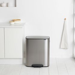 Brabantia Bo Step On Trash Can, 16 Gallon 