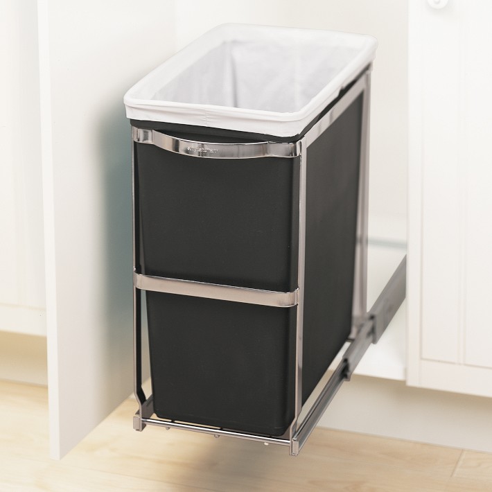 Simplehuman™ 30-L. Under Counter Pull-Out Trash Can | Williams Sonoma