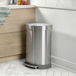 simplehuman™ 45 Liter Semi-Round Kitchen Step Trash Can