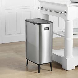 Brabantia Bo Touch Top Hi Single Compartment Trash Can, 16-Gallon