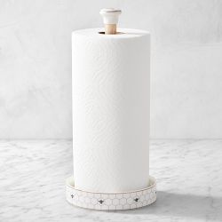 Honeycomb Paper Towel Holder, Porcelain