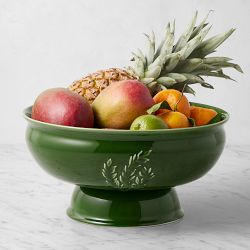 Provencal Fruit Bowl, Stoneware, Green
