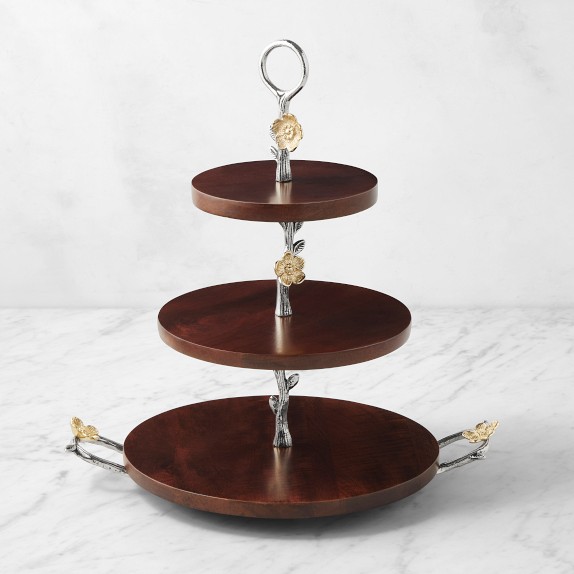 Floral Vine 3-Tiered Stand