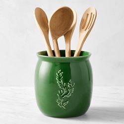 Provencal Utensil Holder, Green