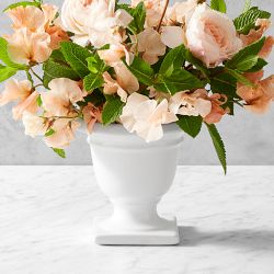 White Footed Vase, Small