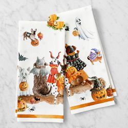 Halloween Dog Towels, Set of 2