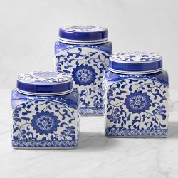 Chinoiserie Porcelain Canisters