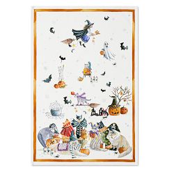 Halloween Cat Towels, Set of 2