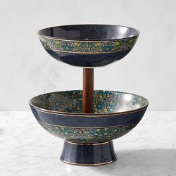 Morris &amp; Co. x Williams Sonoma Cotswold Two-Tier Fruit Bowl