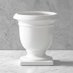 White Footed Vase