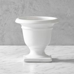 White Footed Vase