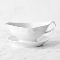 Pillivuyt Plisse Porcelain Gravy Boat