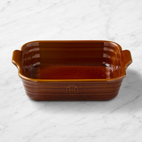 Emile Henry French Ceramic Potter Square Baker, 2.5-Qt, Caramel