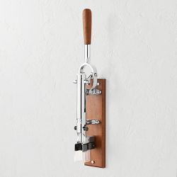 BOJ Wall-Mounted Corkscrew, Chrome and Wood