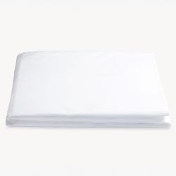 Milano Fitted Sheet, Queen, White