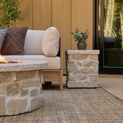 Bloomdale Square Stone Propane Tank Cover