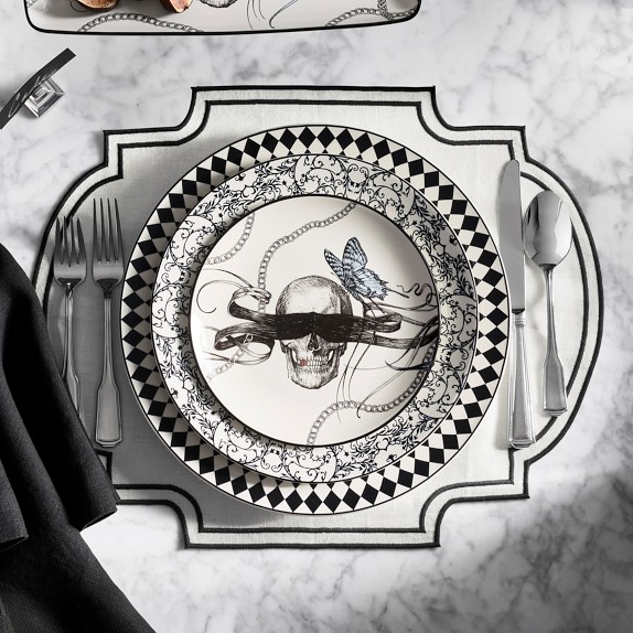 Rory Dobner x Williams Sonoma Skull Salad Plates
