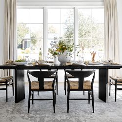 Knife Edge Extendable Rectangular Dining Table (72"-132")