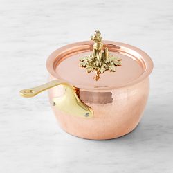 Ruffoni Historia Disney© Hammered Copper Saucepan with Pluto Knob, 2.5-Qt.