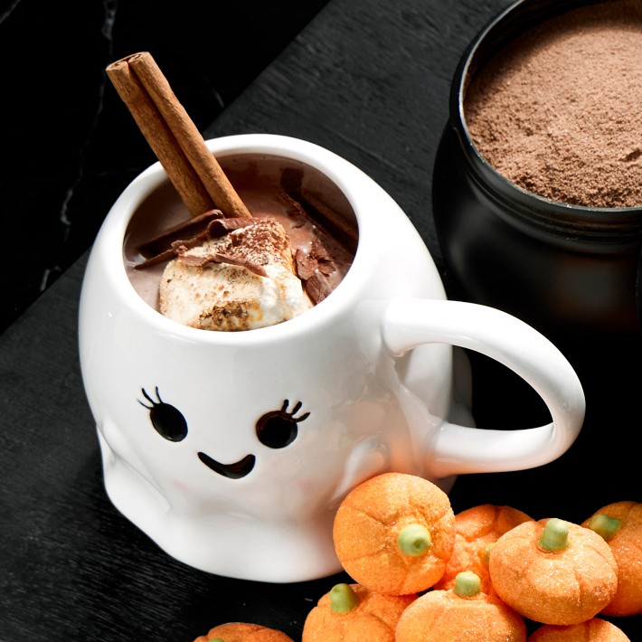 Halloween Hot Cocoa Cauldron & Pumpkin Marshmallows | Williams Sonoma