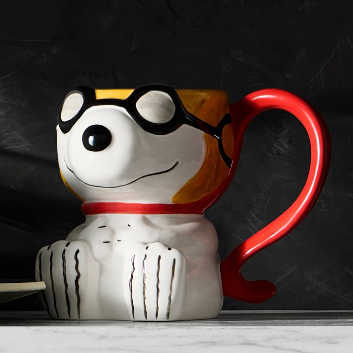 PEANUTS x Williams Sonoma Halloween Snoopy Figural Mug | Williams