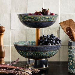 Morris &amp; Co. x Williams Sonoma Cotswold Two-Tier Fruit Bowl