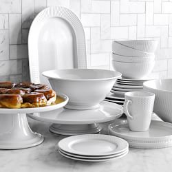 Pillivuyt Basketweave Porcelain Cereal Bowls
