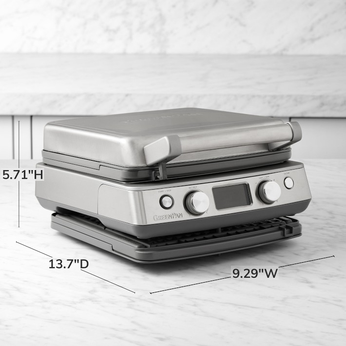 GreenPan™ Premiere 4-Square Waffle Maker | Williams Sonoma