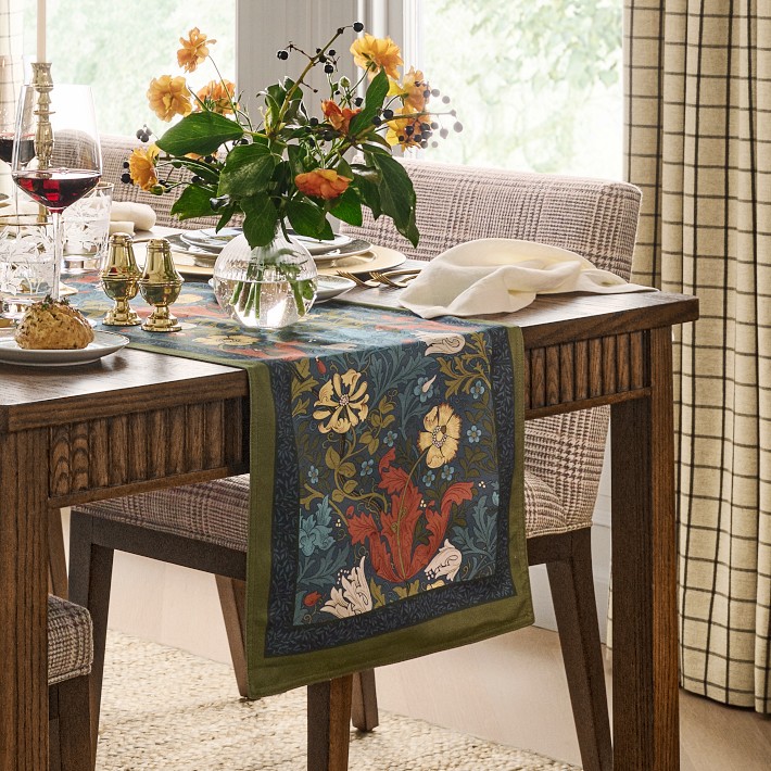 williams sonomaテーブルクロス Morris & Co. X Williams Sonoma Compton Runner | Williams Sonoma
