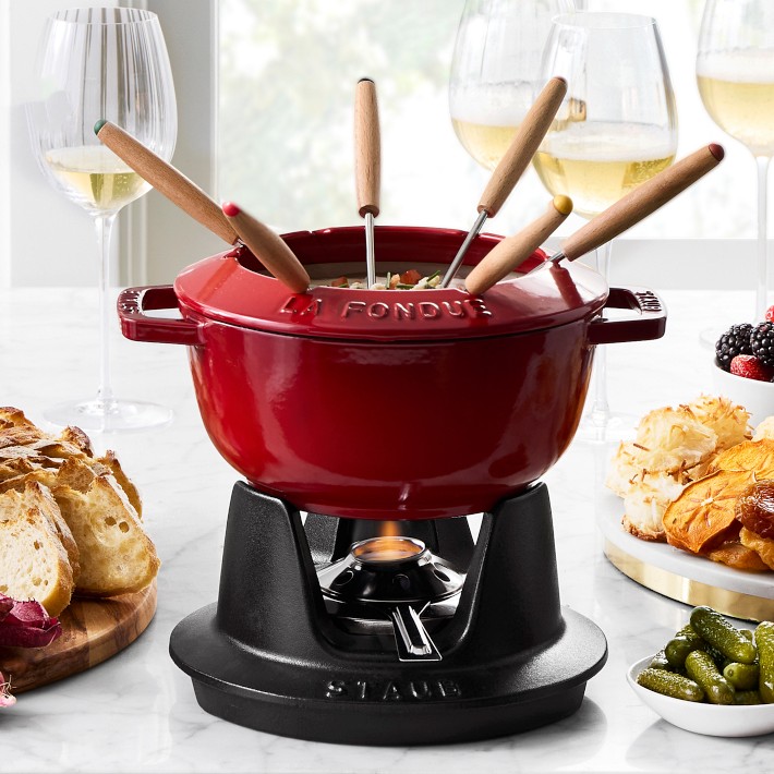 Staub Enameled Cast Iron Fondue Pot, 1 3/4 Qt. | Williams Sonoma