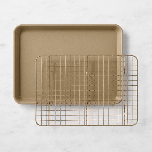Williams Sonoma Goldtouch Silicone Nonstick Quarter Sheet Pan with Rack