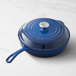 Le Creuset Signature Enameled Cast Iron Deep Sauté Pan, 4.25-Qt., Lapis