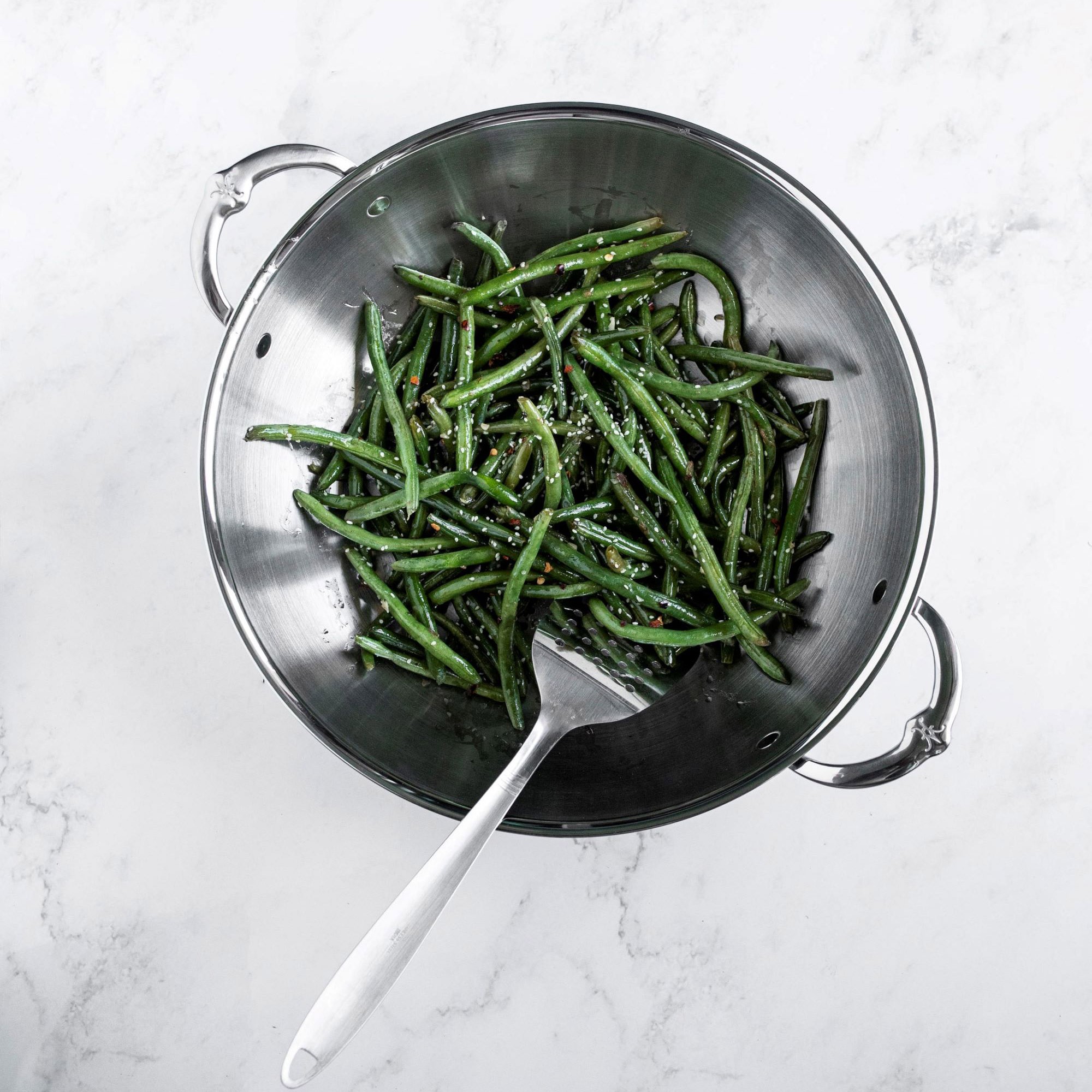 Hestan ProBond Forged Professional Clad Stainless-Steel Covered Wok with Helper Handles, 14″ Sansujyuku sansujyuku.com