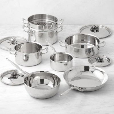 Ruffoni Opus Prima Hammered Stainless Steel 11-Piece Cookware Set Simolary simolary.com 15