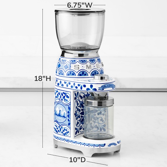SMEG Dolce & Gabbana Coffee Grinder Blue | Williams Sonoma