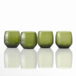 Fortessa Estiva Textured Double Old-Fashioned Glasses, Set of 4