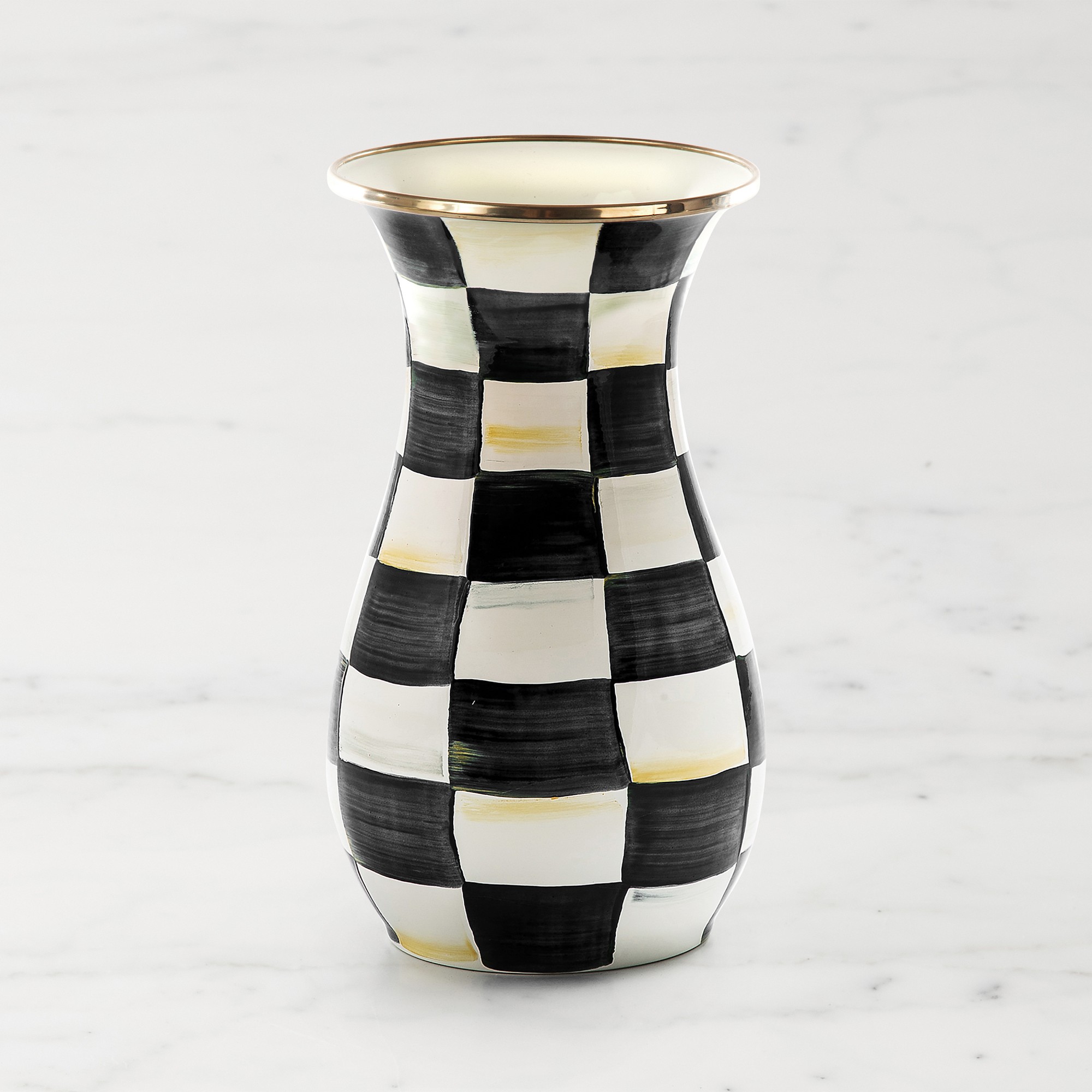 MacKenzie-Childs Courtly Check Tall Vase Simolary simolary.com