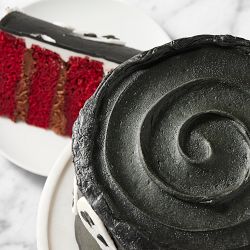 Four-Layer Red Velvet Chocolate Ghost Cake
