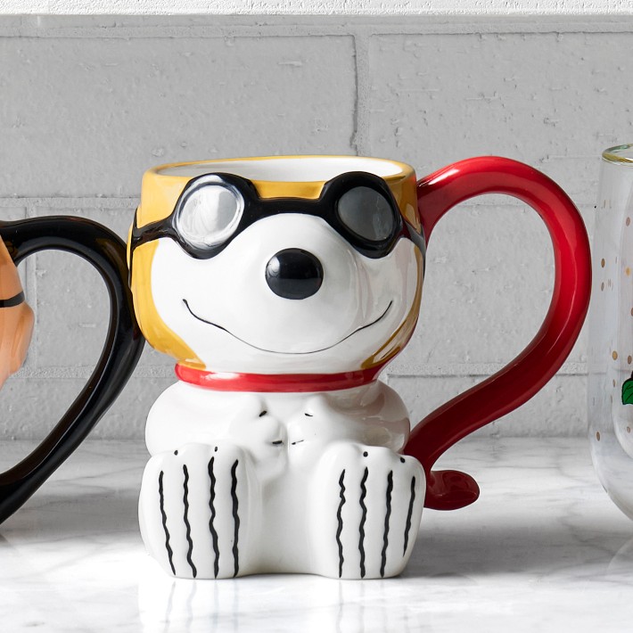 PEANUTS x Williams Sonoma Halloween Snoopy Figural Mug | Williams