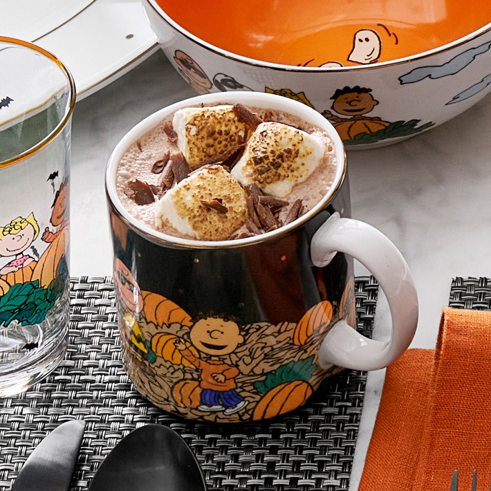 PEANUTS x Williams Sonoma The Great Pumpkin Mugs | Williams Sonoma