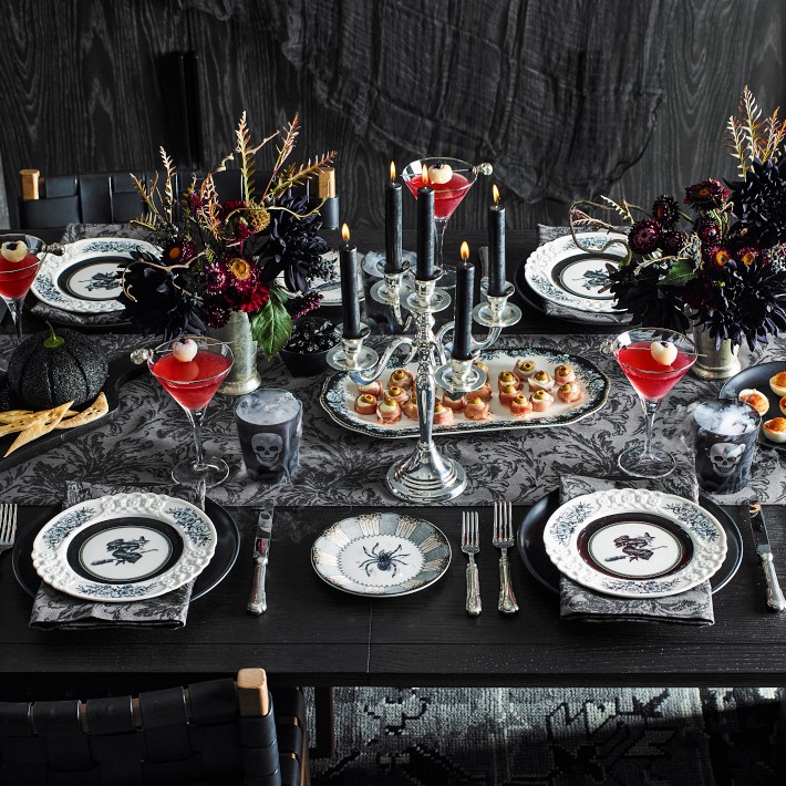 Spooky Soirée Appetizer Plates, Set of 4 | Williams Sonoma