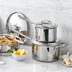 All-Clad D5® Stainless-Steel Saucepan, Set of 3