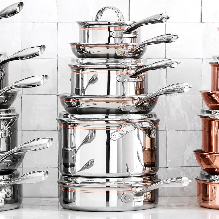 Williams Sonoma Signature Thermo-Clad™ Copper Pro Set | Williams