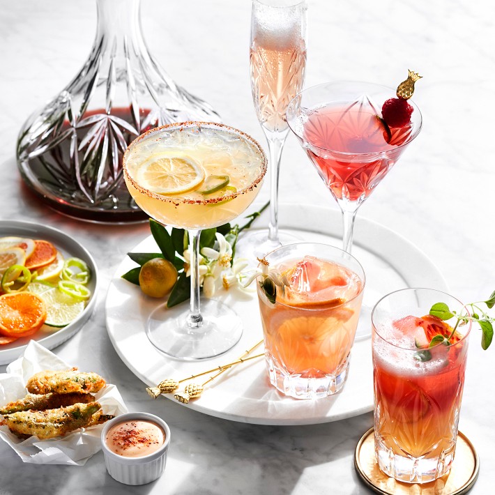 Fiore Double Old-Fashioned Glasses - Set of 4 | Williams Sonoma