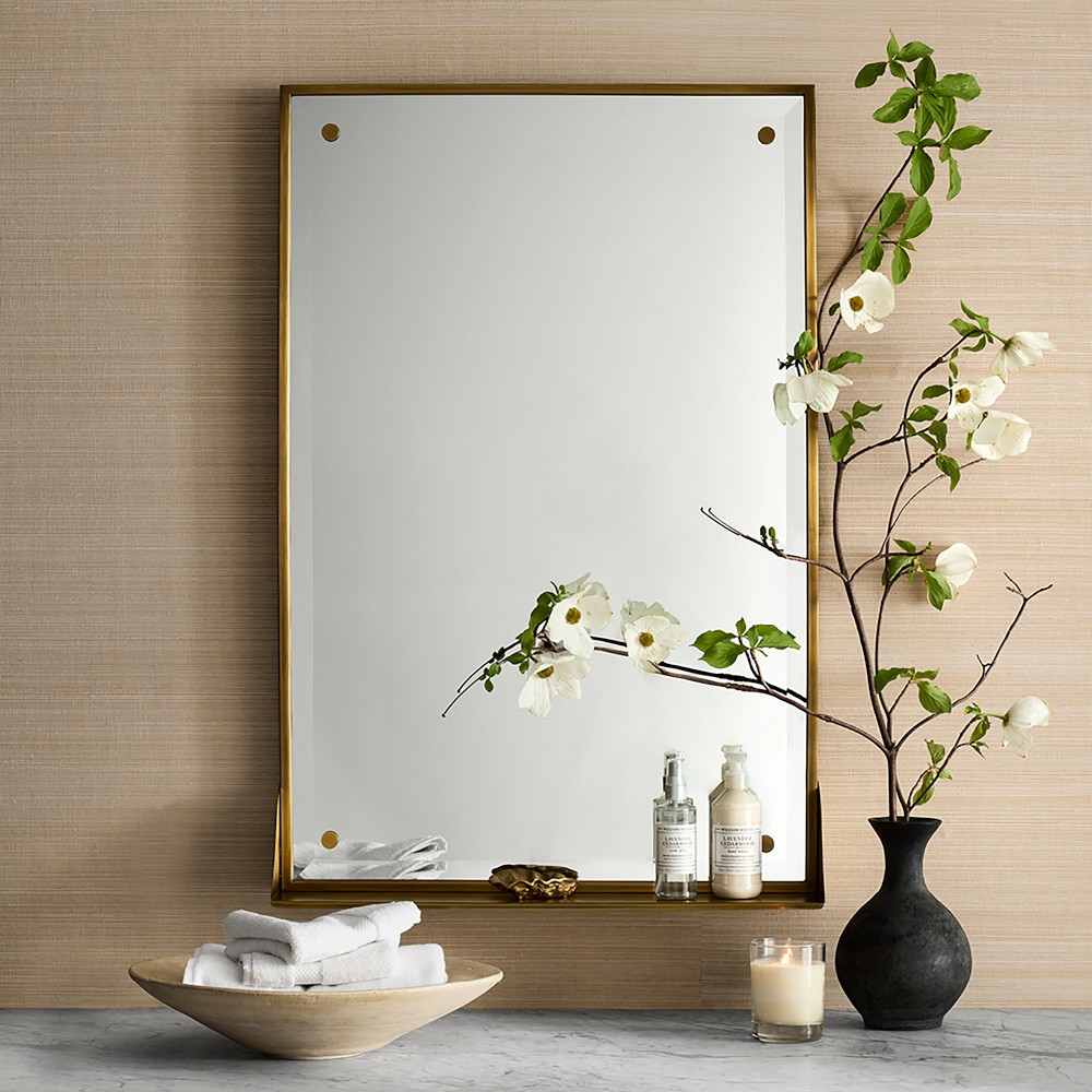 Gramercy Mirror With Shelf by Williams Sonoma Home
