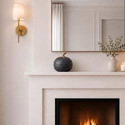 Faux Black Pumpkin
