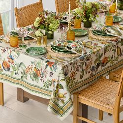 Autumn Botanical Tablecloth, 70" x 108"