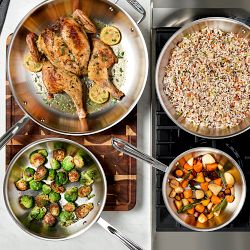 All-Clad D3® Tri-Ply Stainless-Steel Fry Pan Set