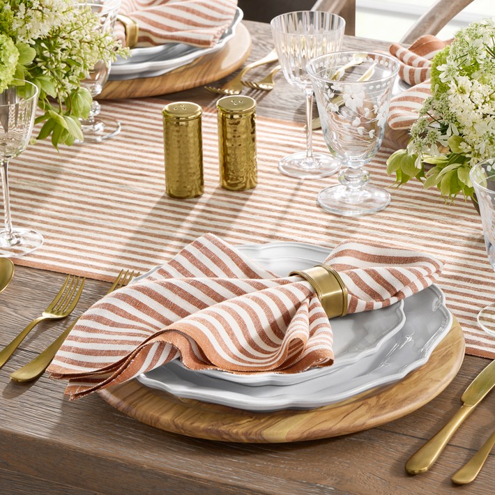 Ticking Stripe Table Runner | Williams Sonoma