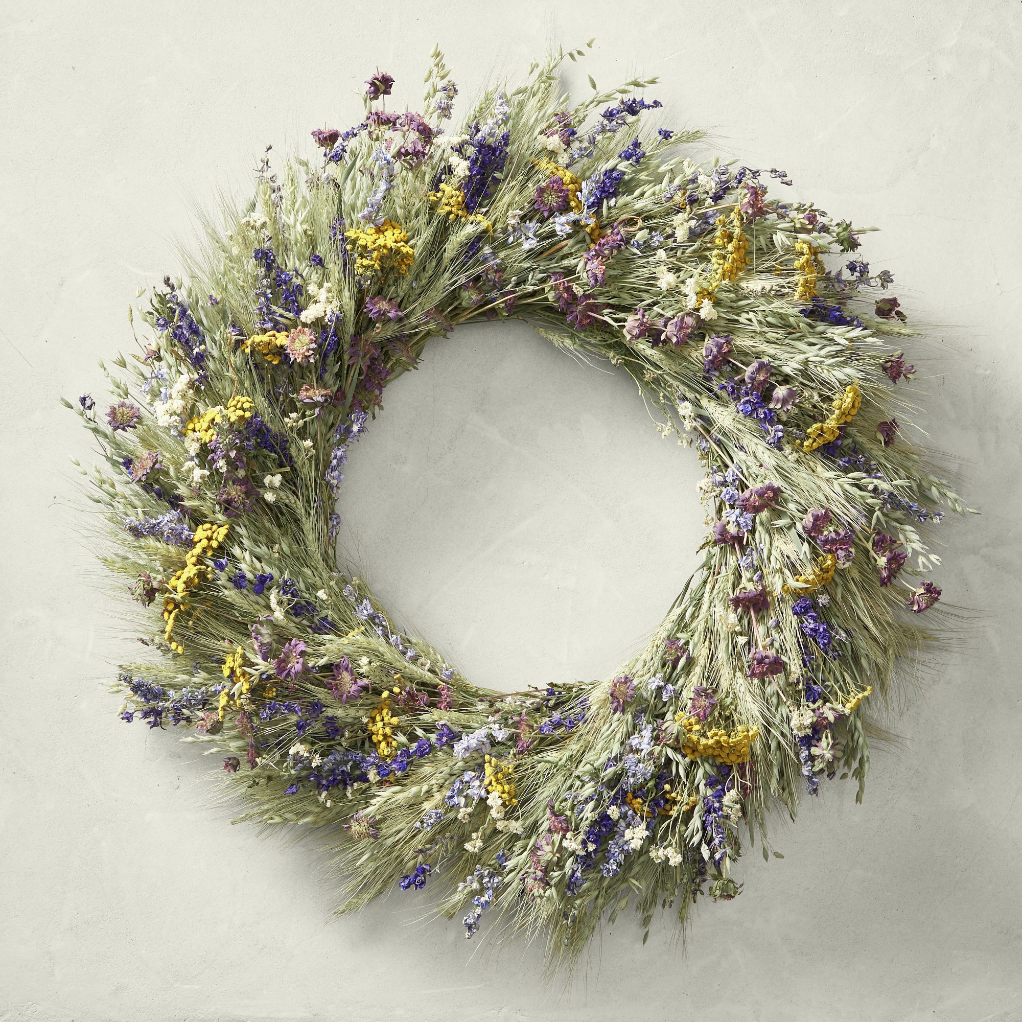French Spring Live Wreath Simolary simolary.com